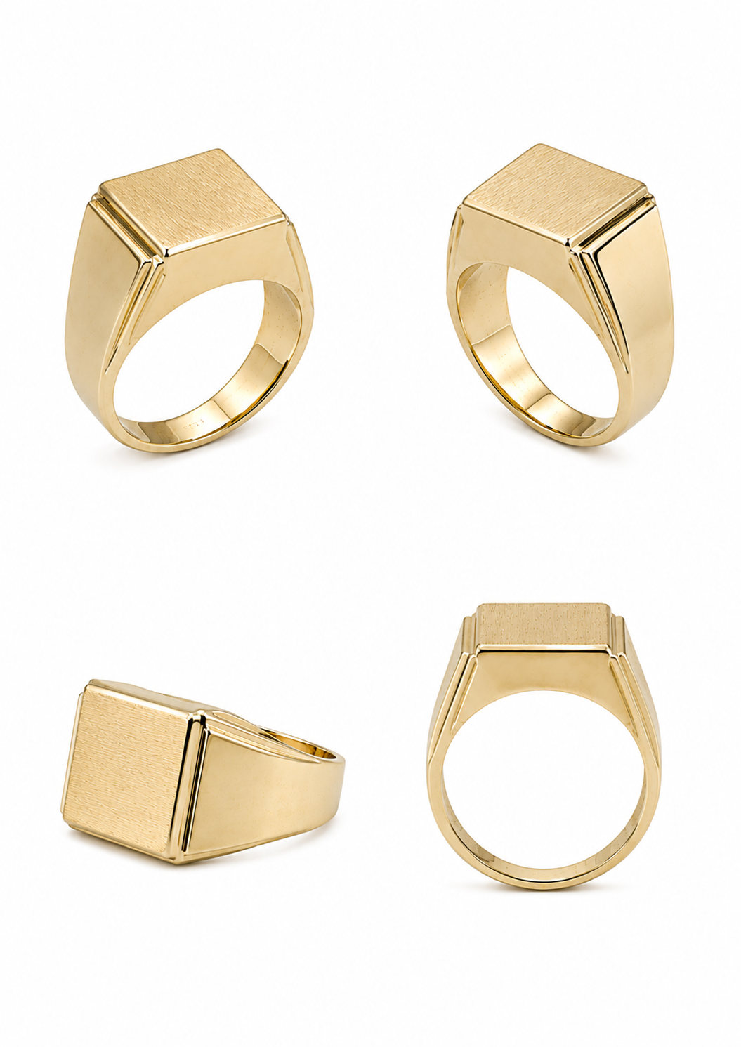Men's yellow gold ring
