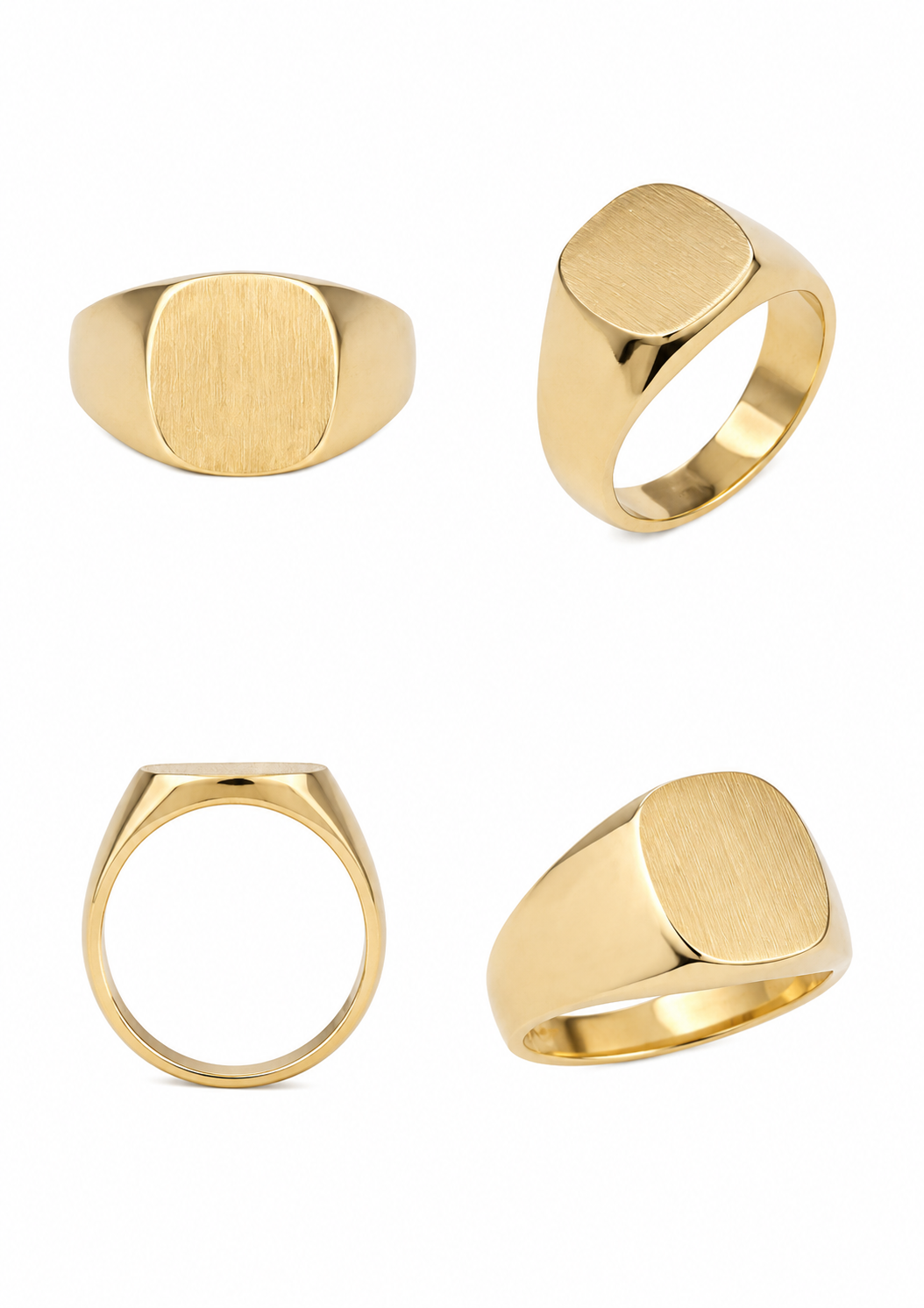 Men's yellow gold ring