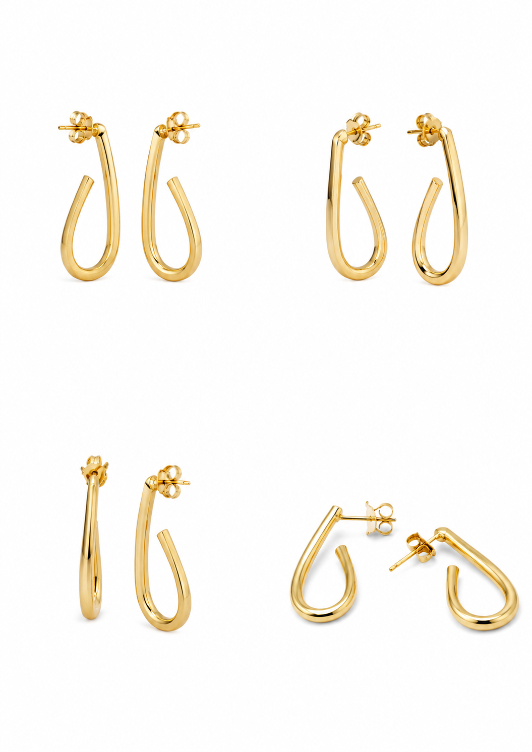 Boucles d'oreilles en or 18 carats/750, 1,54 g