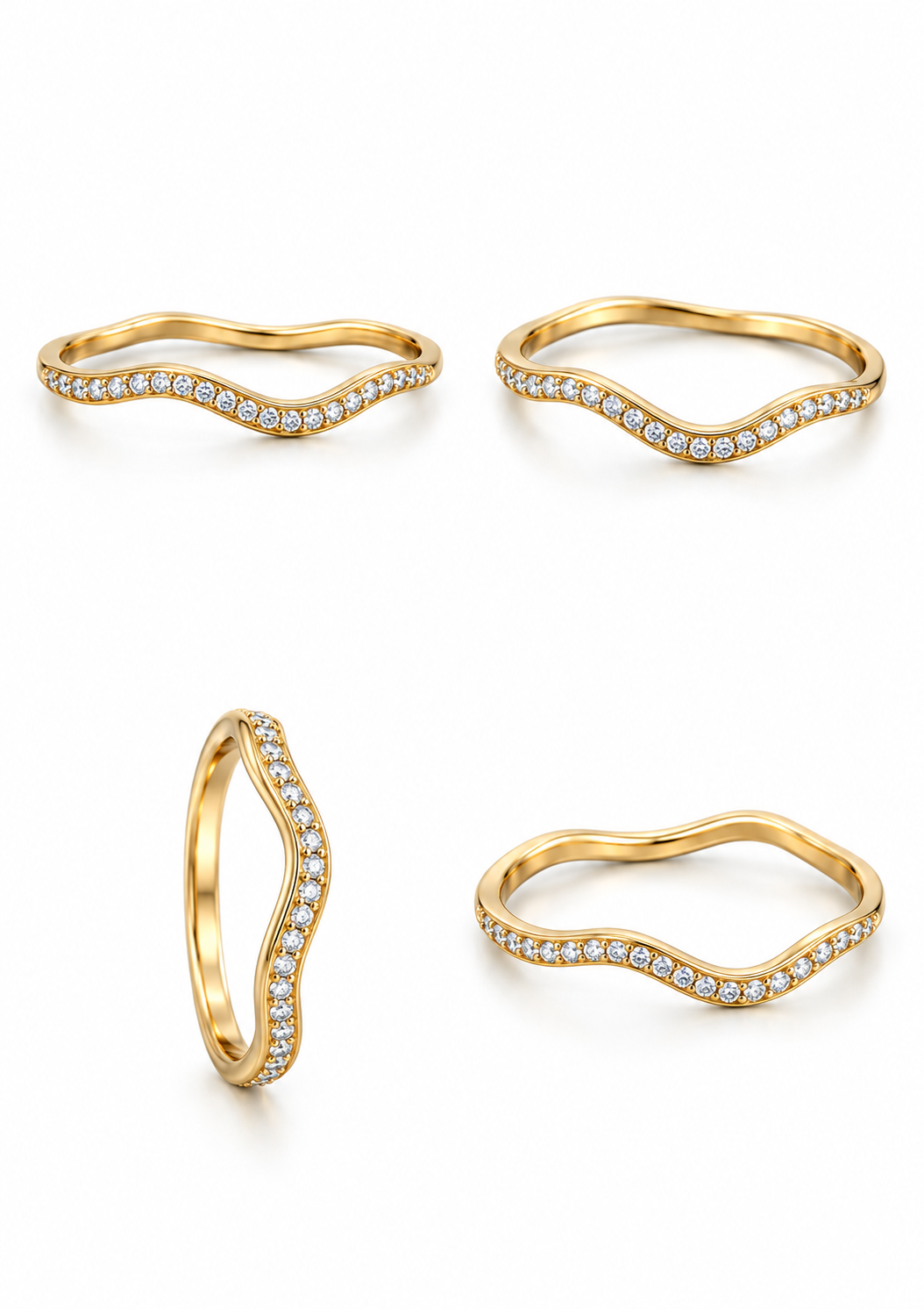 Bague Wavy Band