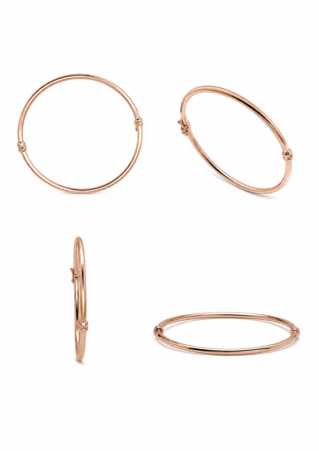 Ronde roségouden armband