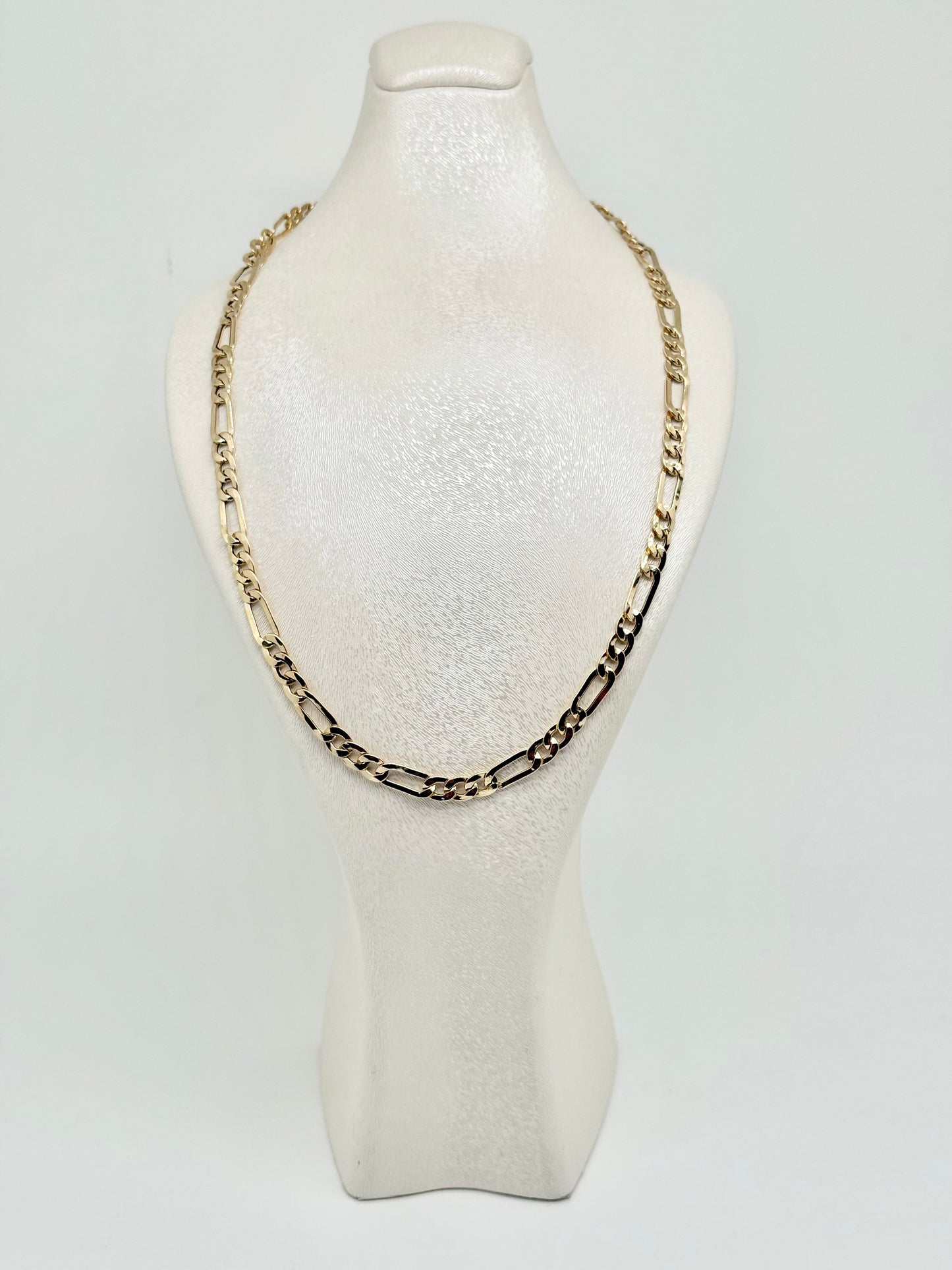 Yellow gold 'figaro' necklace