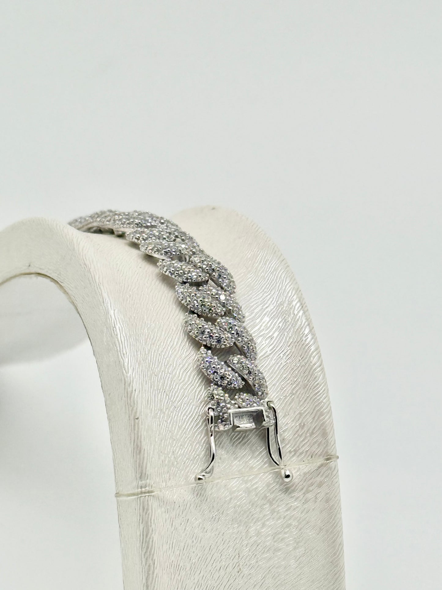 925 Silver Cuban Link Bracelet