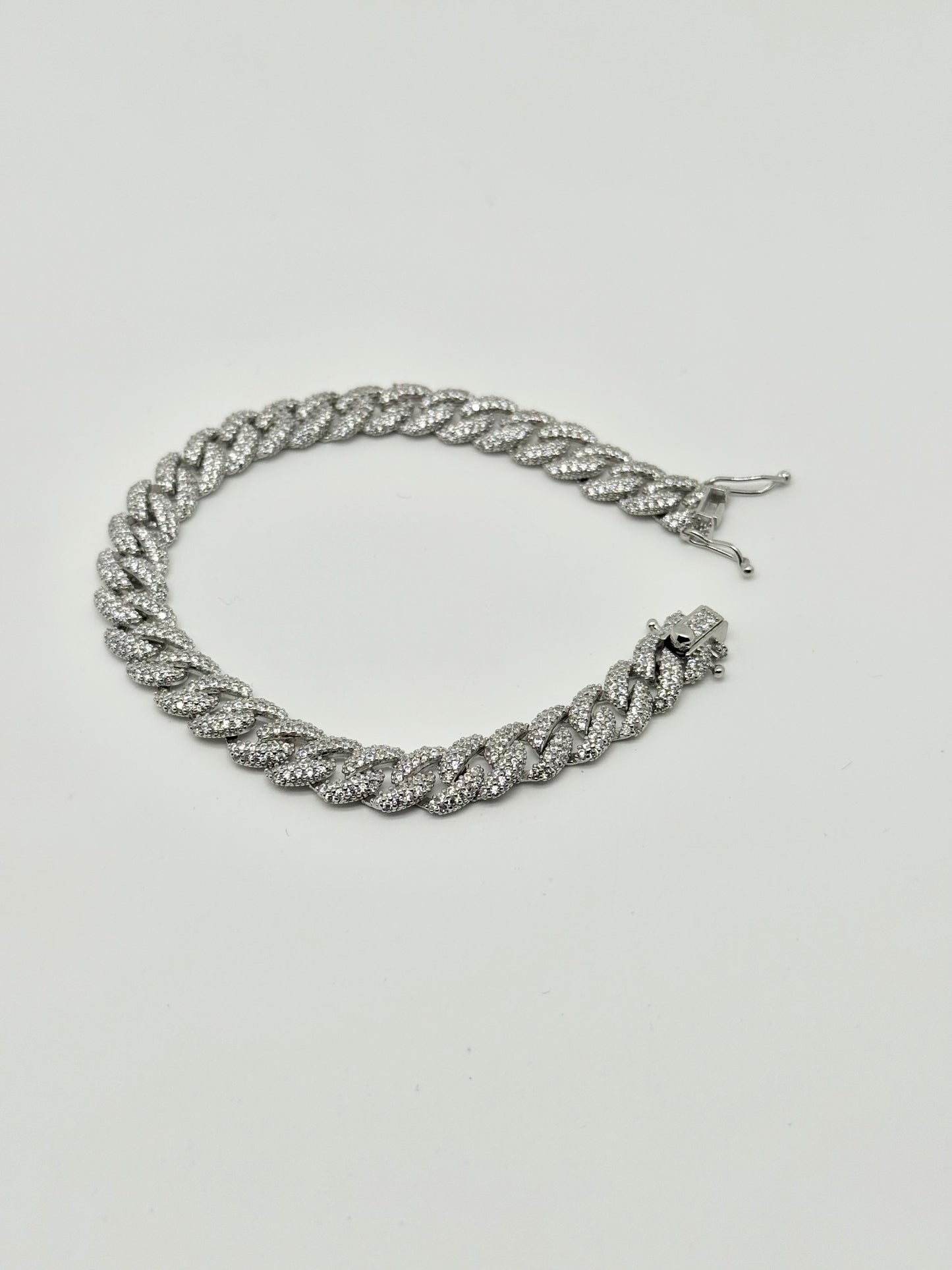 925 Silver Cuban Link Bracelet