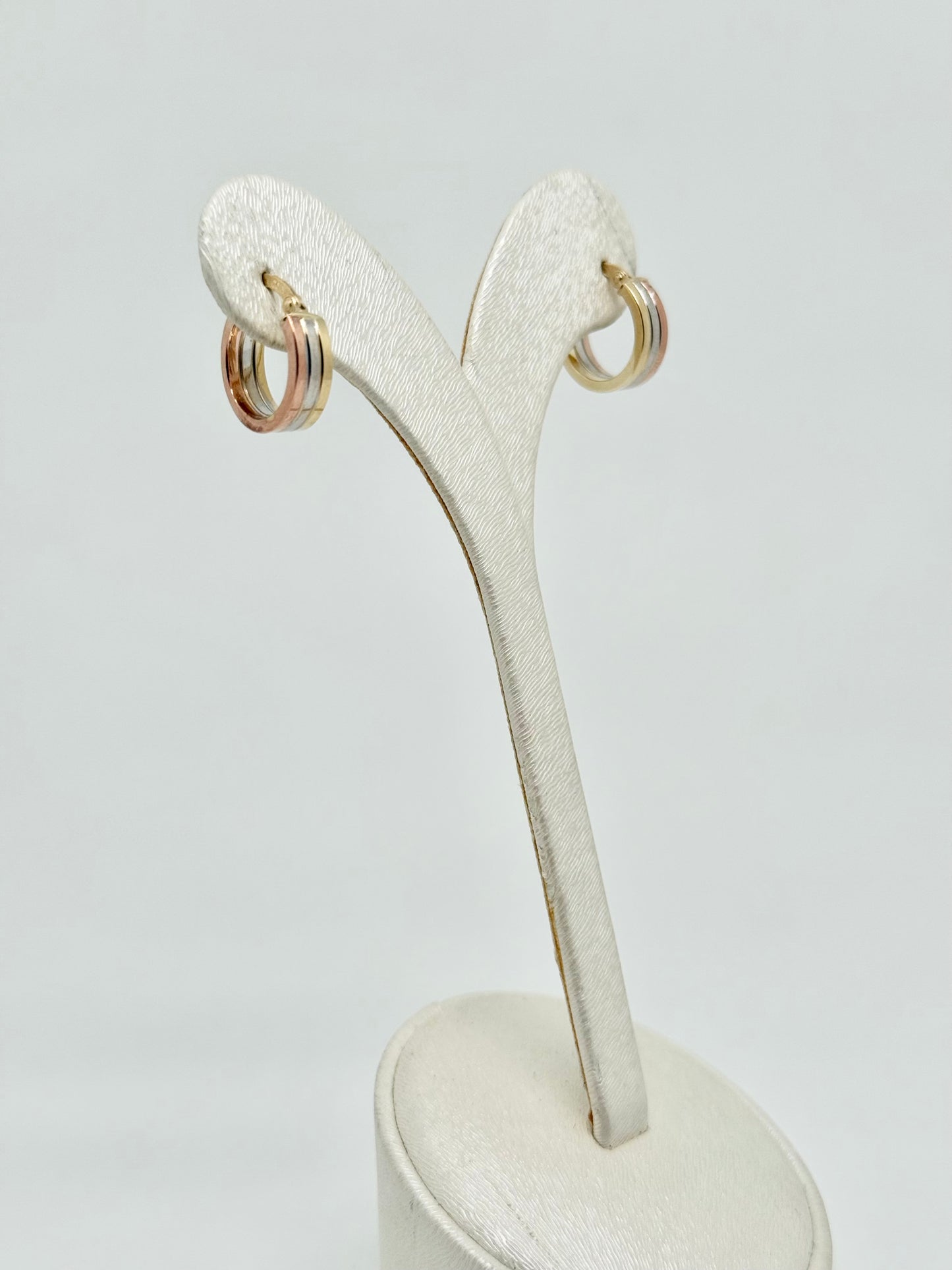 tricolor earrings
