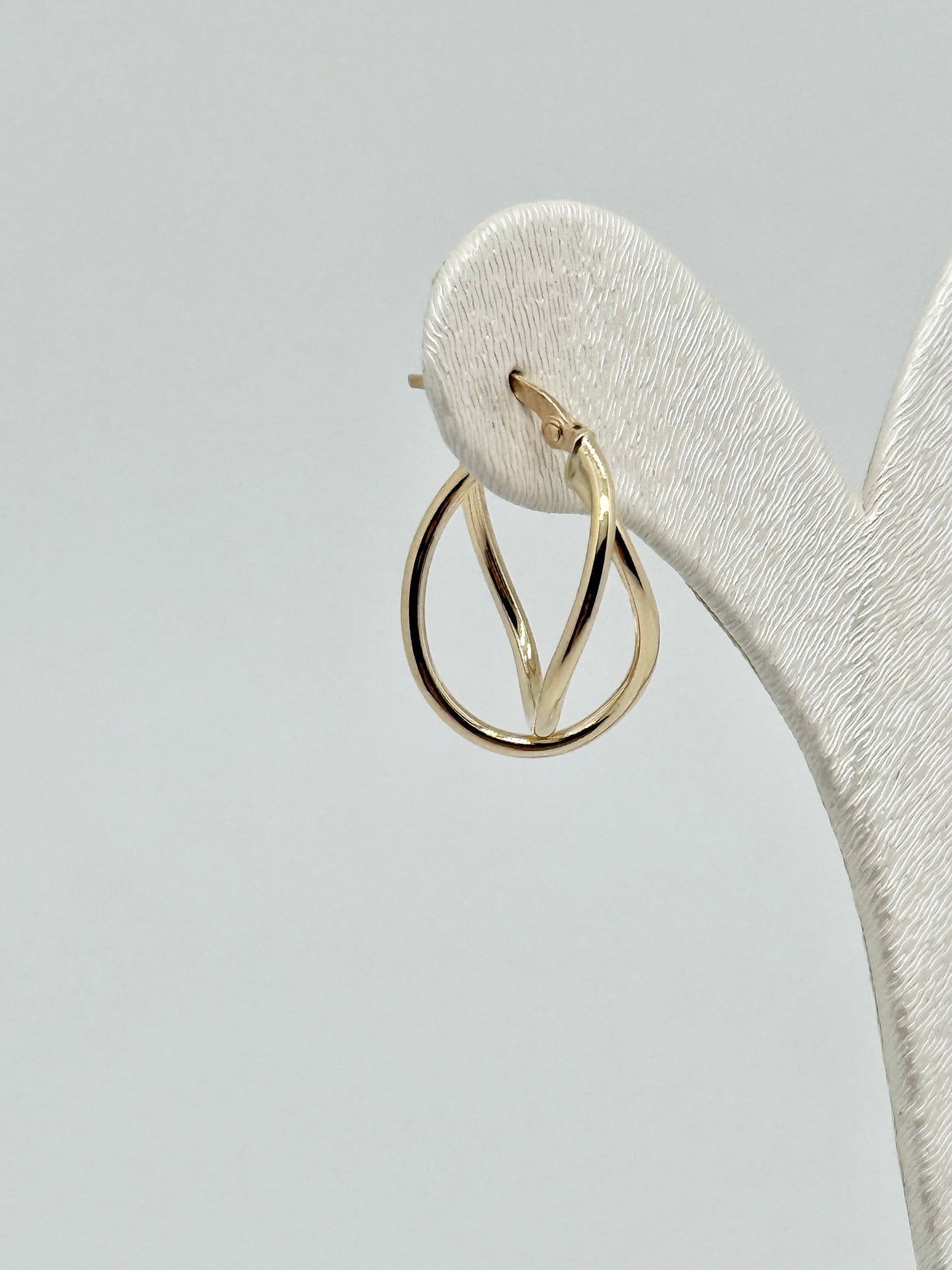 Yellow gold earrings, 18 carat/750, 1.67 g