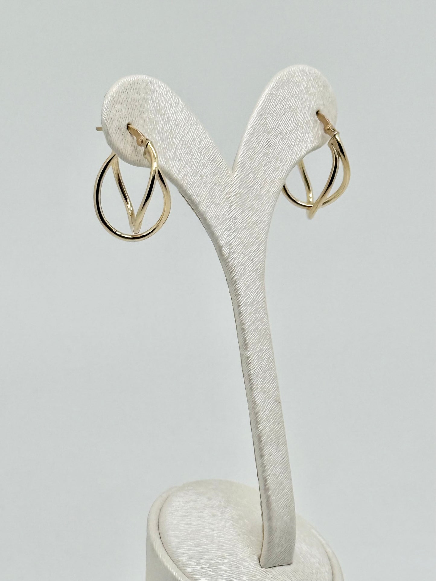 Yellow gold earrings, 18 carat/750, 1.67 g