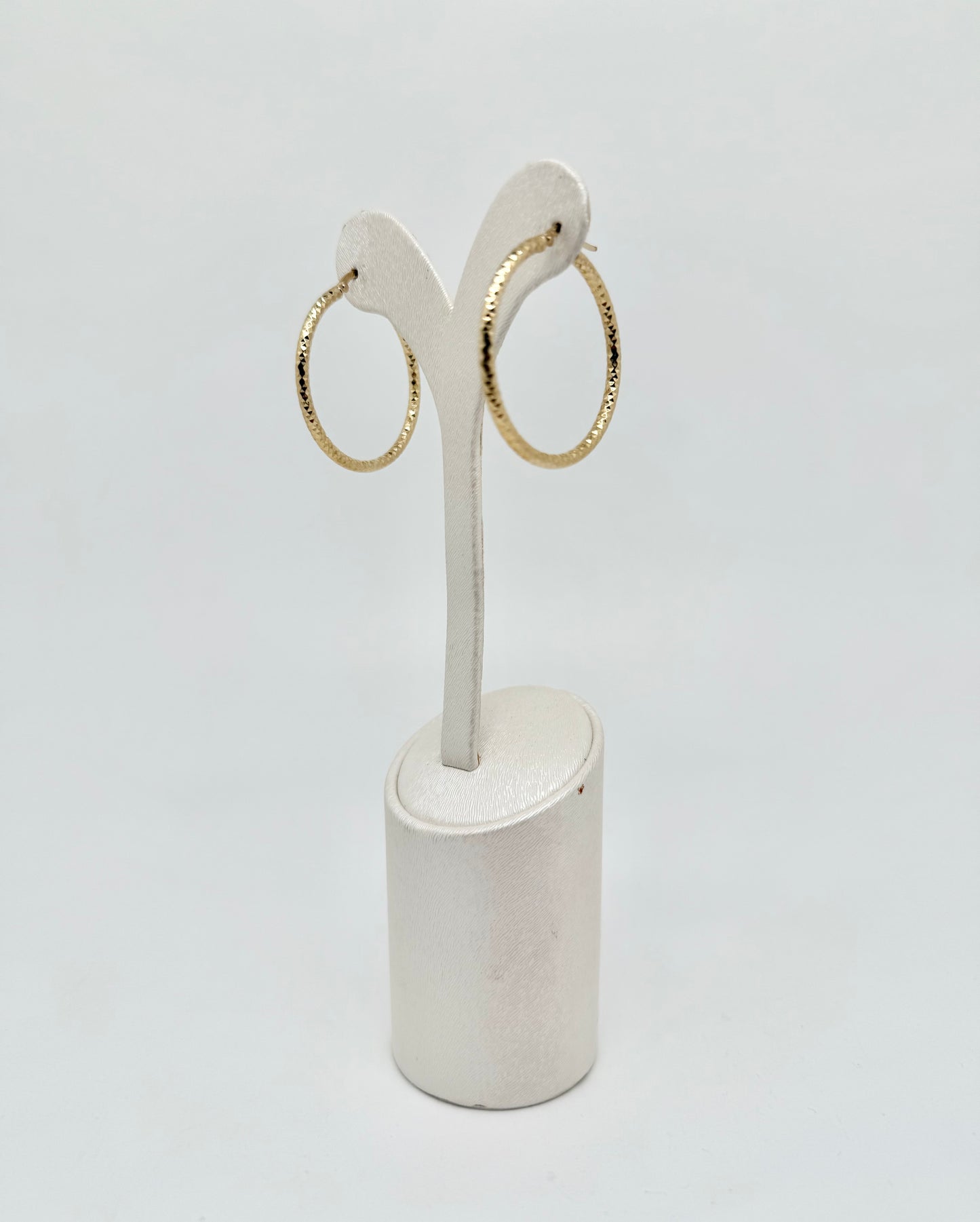 Boucle d'oreille créole en or jaune modèle grand 18k/750, 2,98g