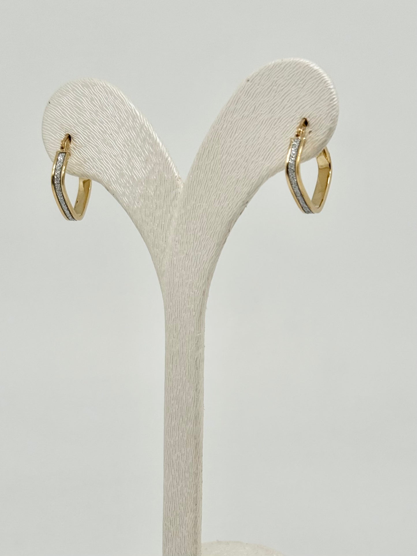 Boucles d'oreilles carrées avec strass