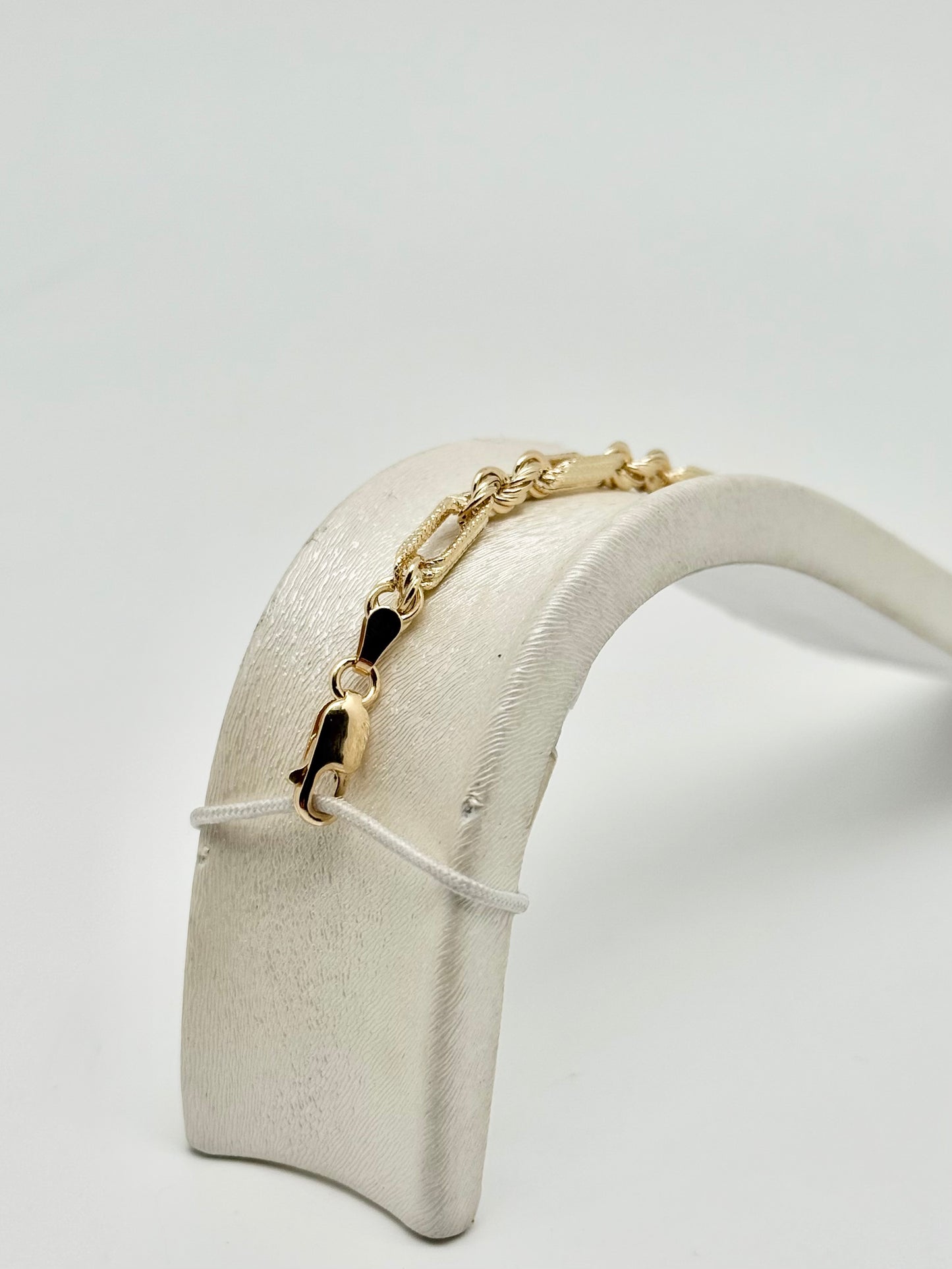 Bracelet en or jaune, 18 carats/750, 4,84g, diamond cut