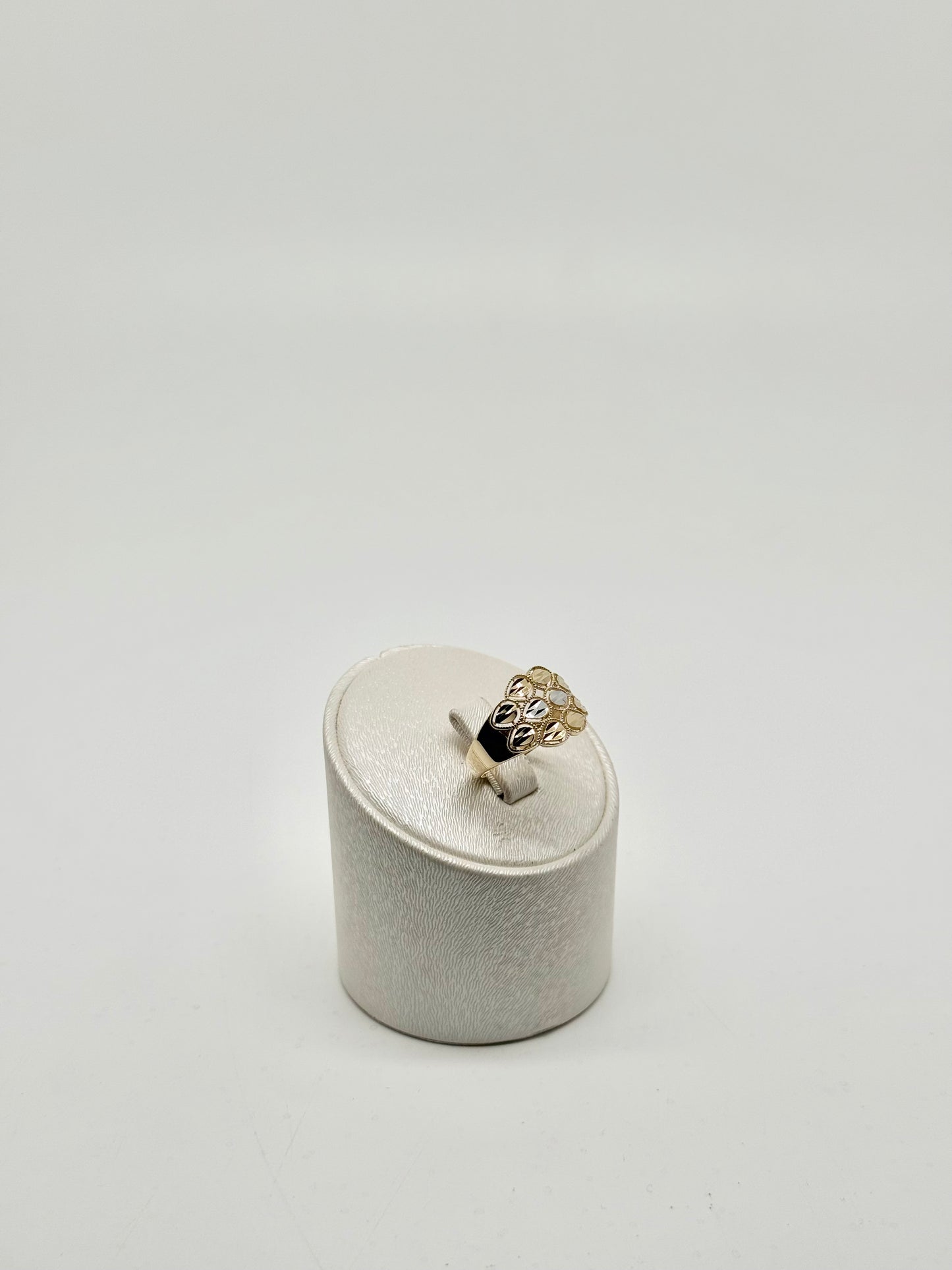 Ring in yellow and white gold, 18k/750