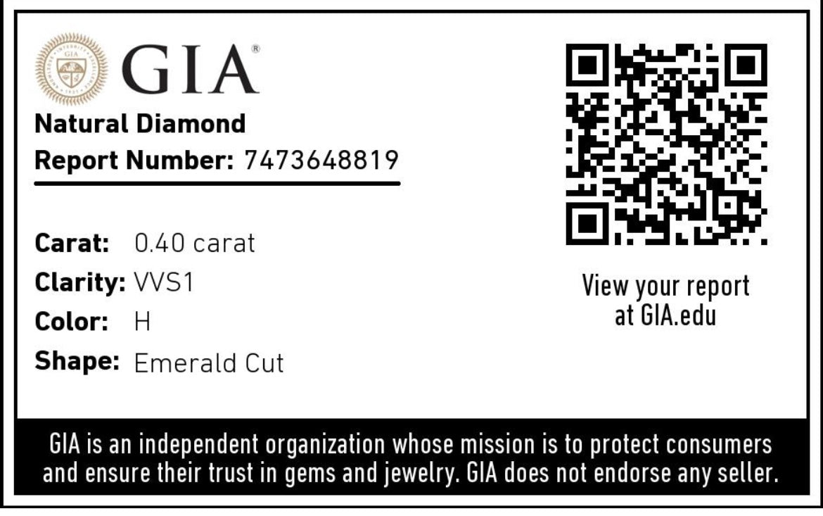 Smaragd geslepen studs in wit goud