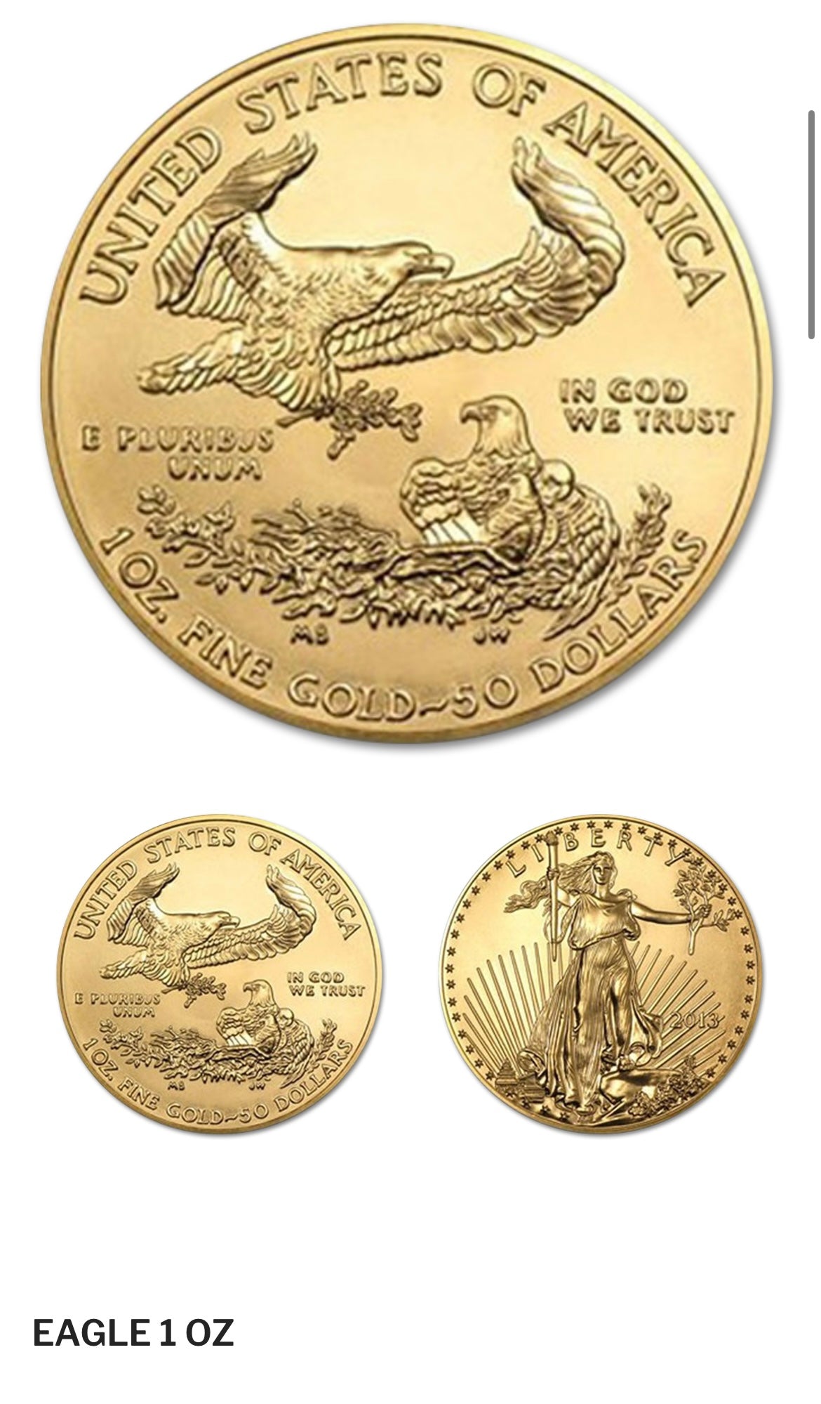 Amerikaanse adelaar 1 oz