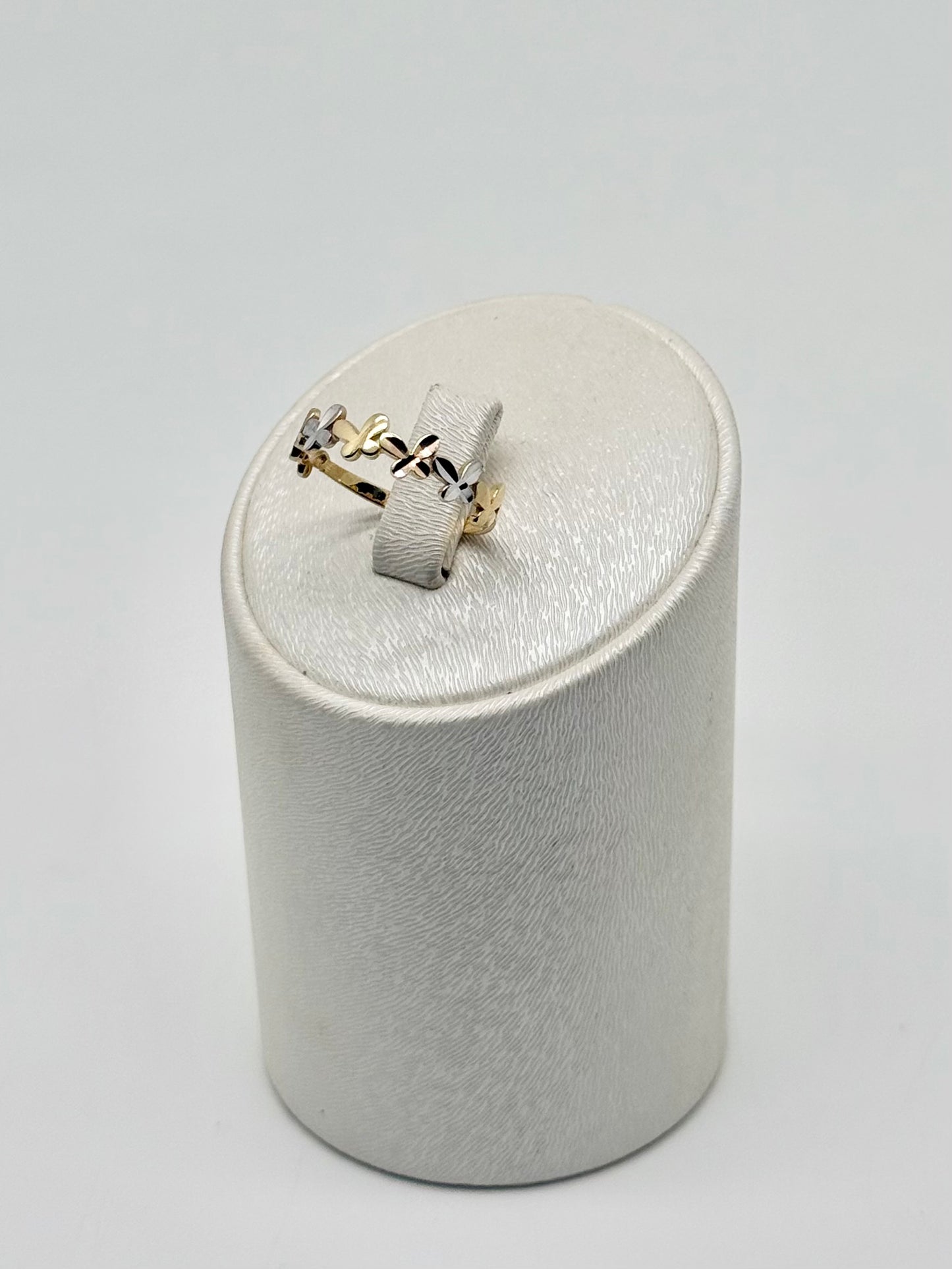Bague or tri-color 18k/750