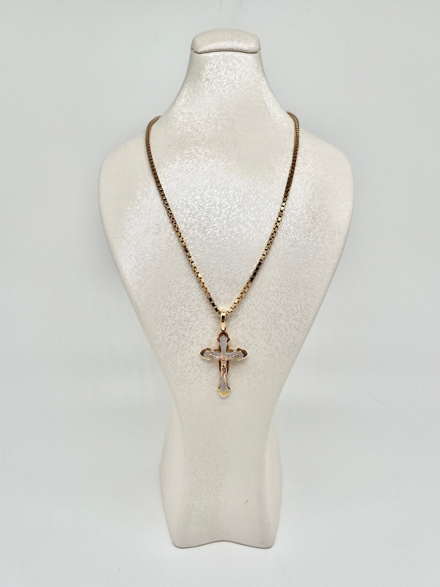 Gold chain with cross
