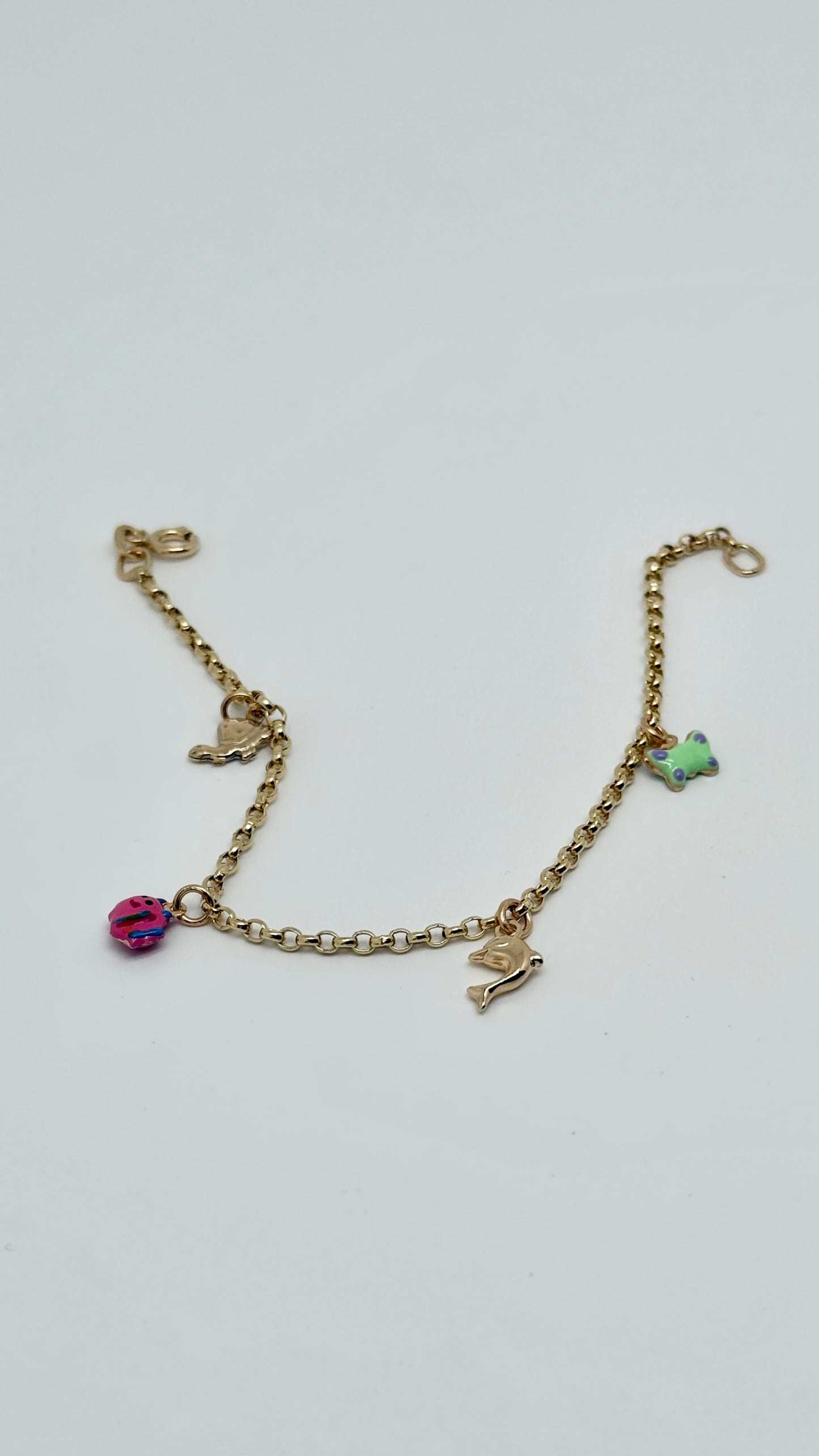 Gouden armband met dierenmotief