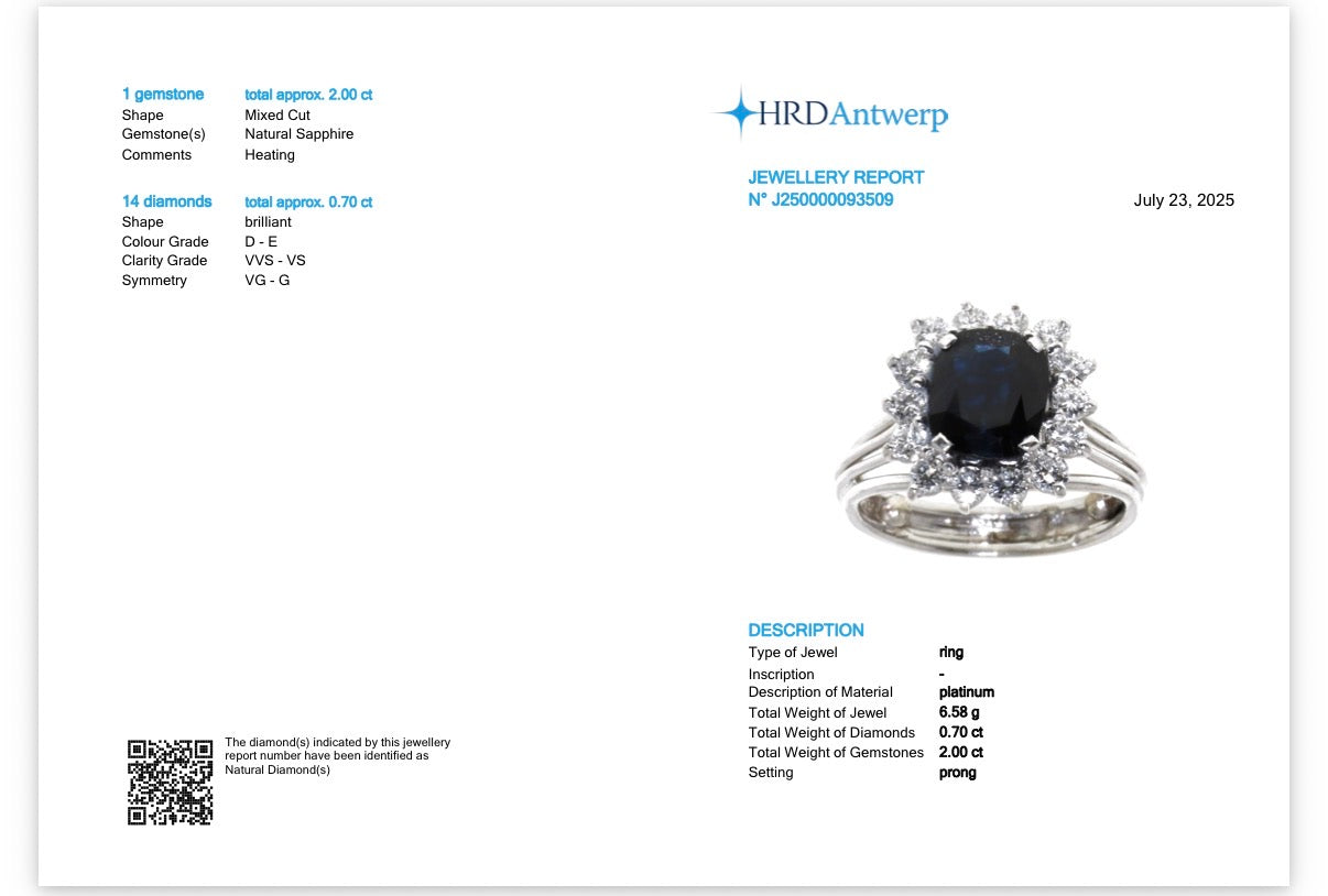 Vintage: Platina ring