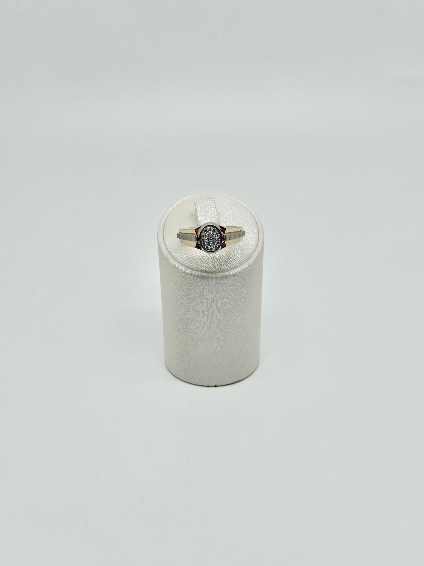 White and yellow gold ring