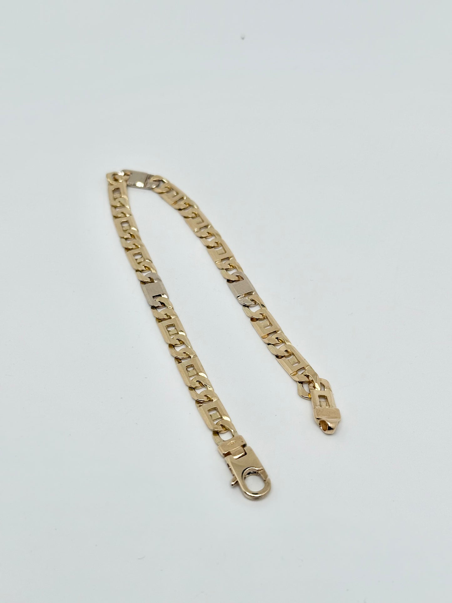 Yellow/white gold bracelet