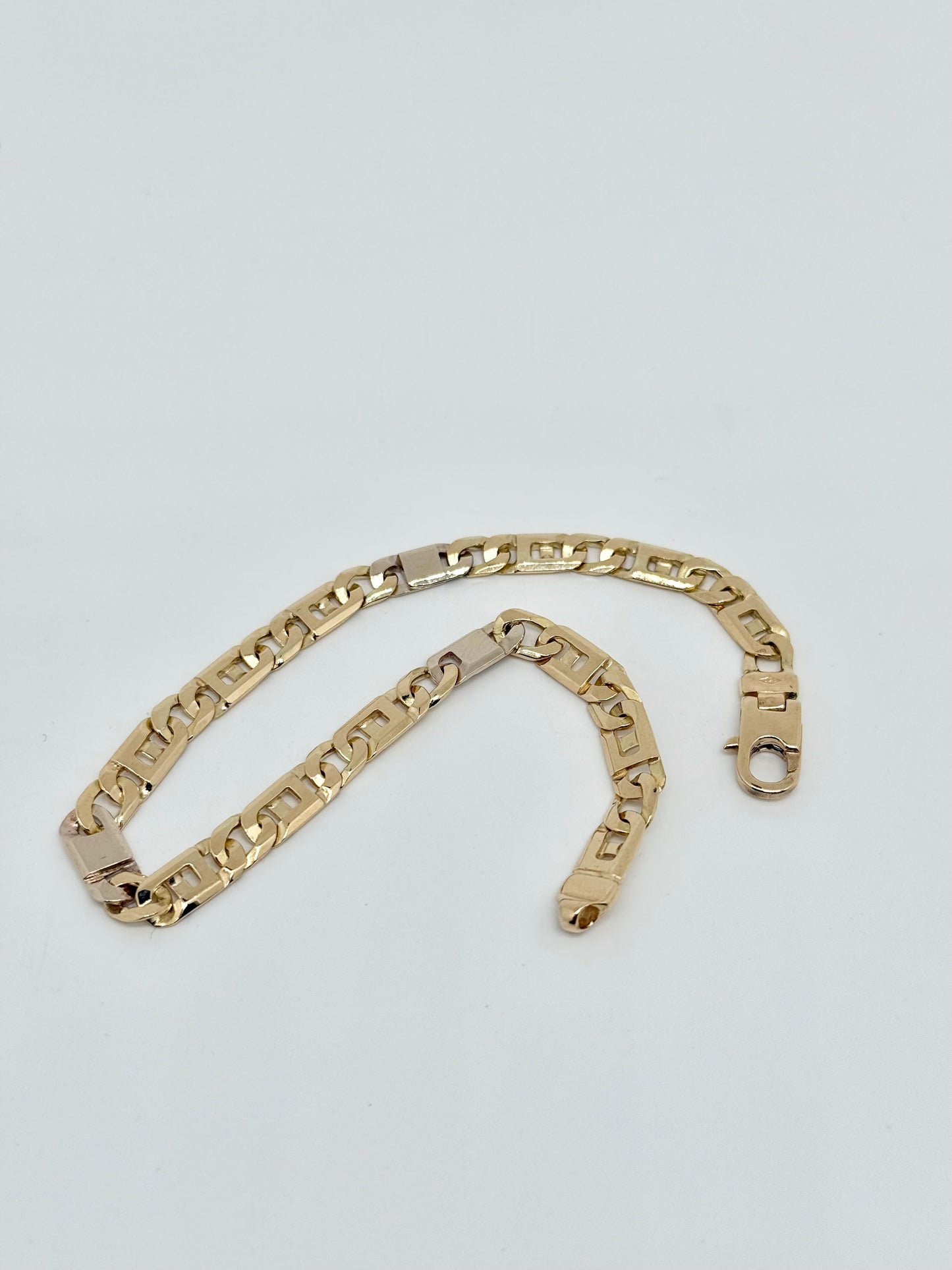 Yellow/white gold bracelet