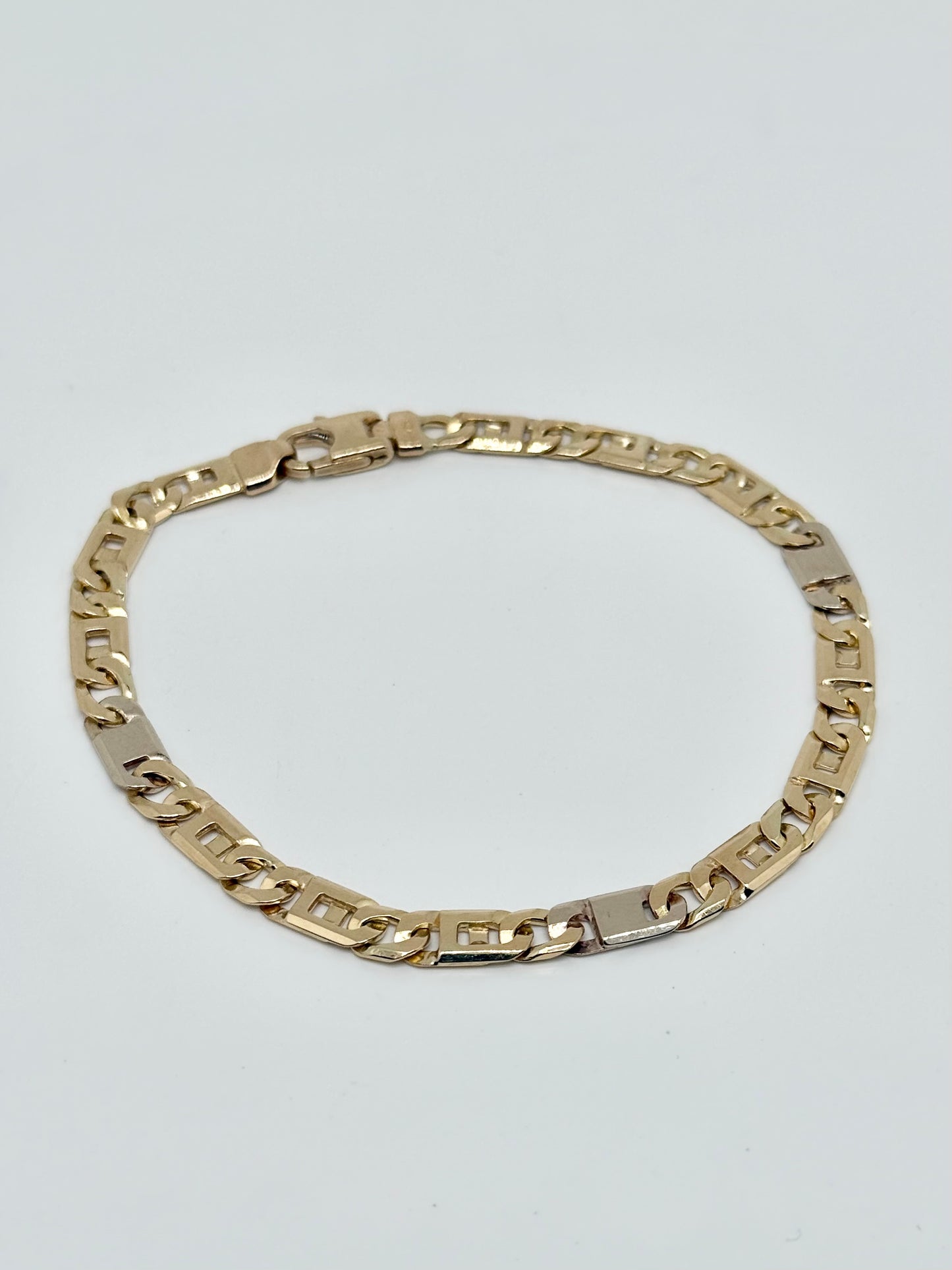 Yellow/white gold bracelet