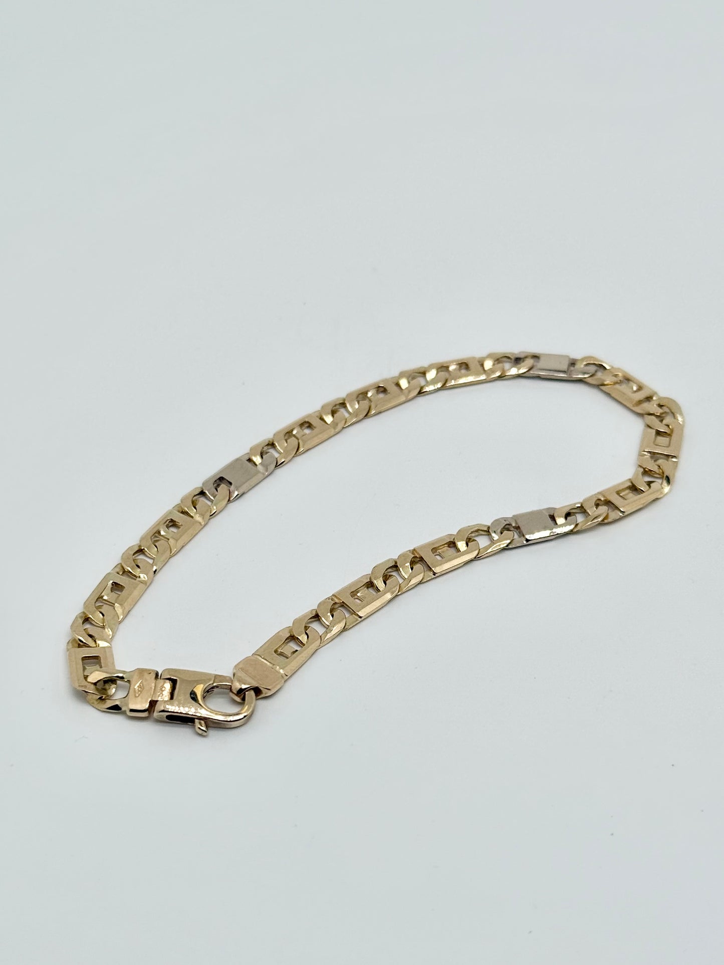 Yellow/white gold bracelet
