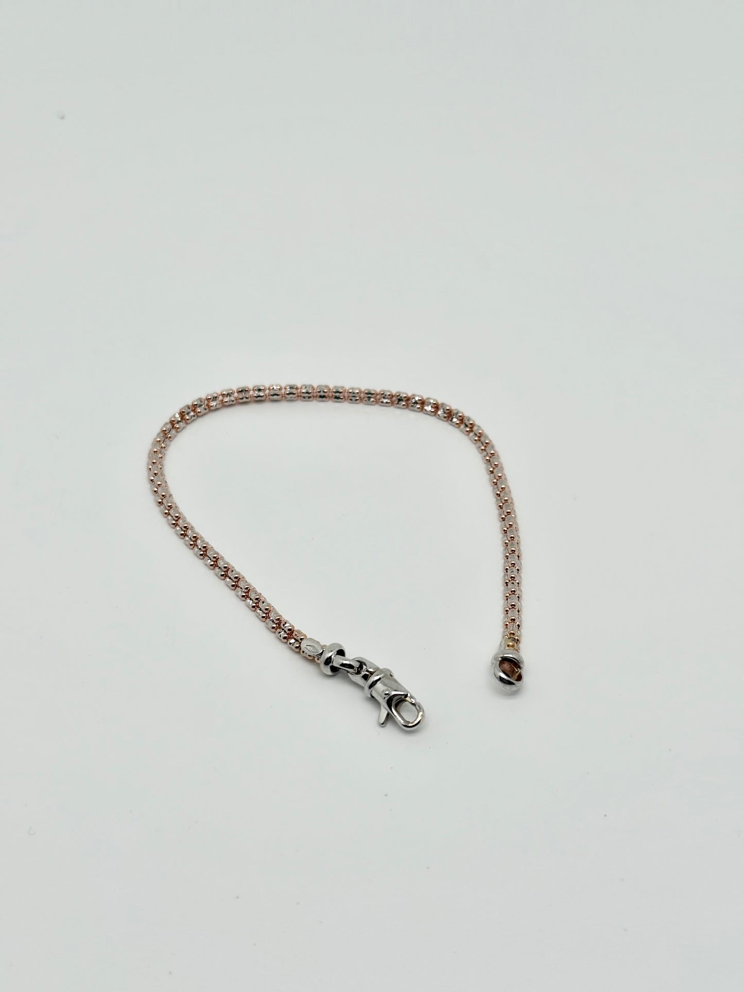 Diamond cut bracelet