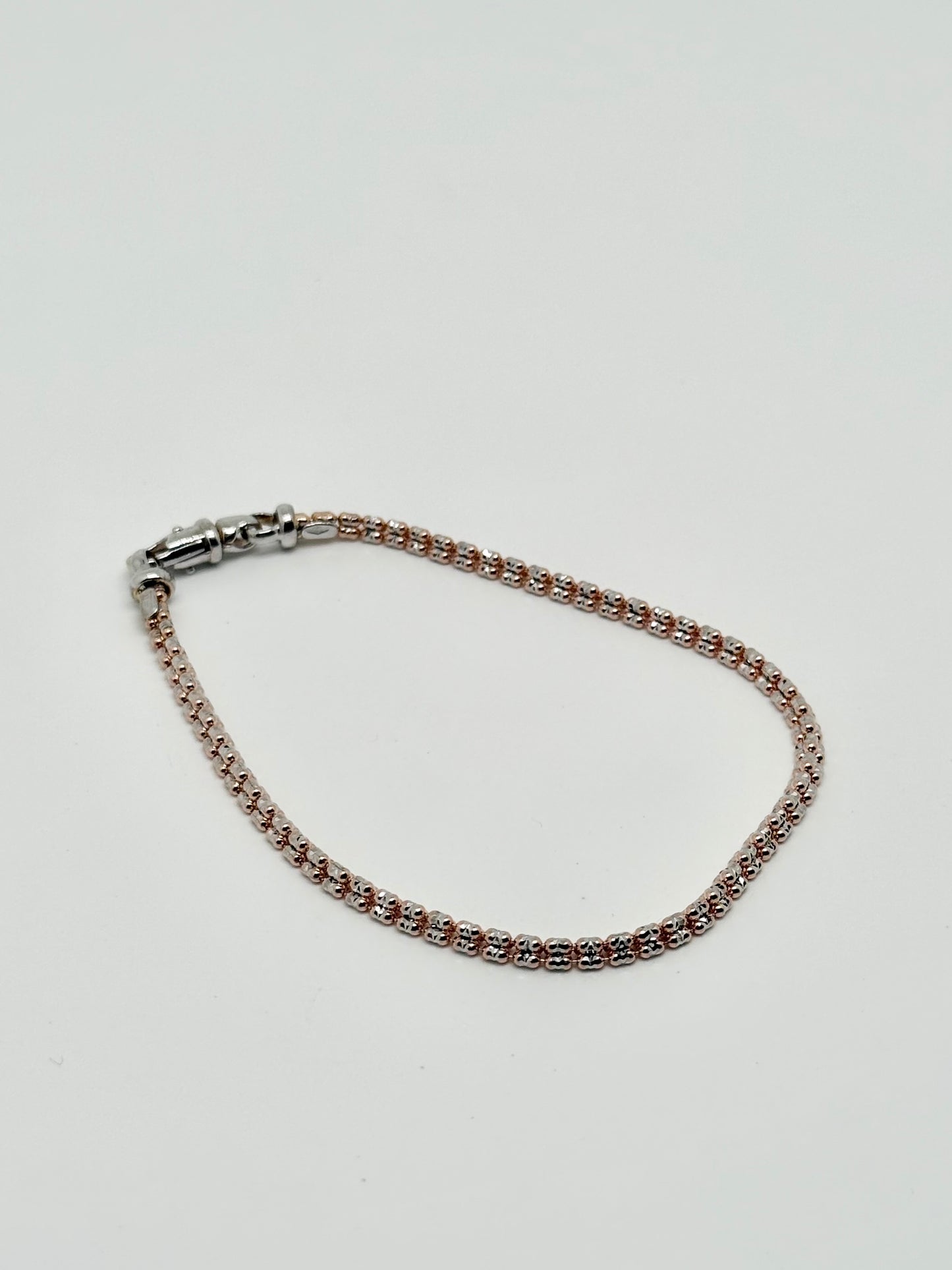 Diamond cut bracelet