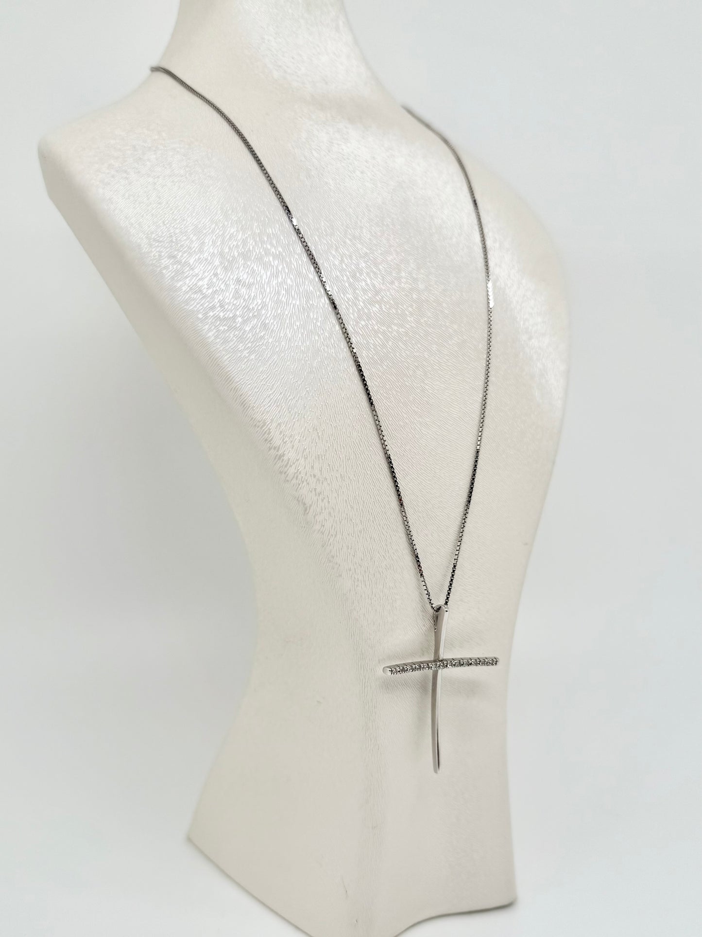 Collier or blanc