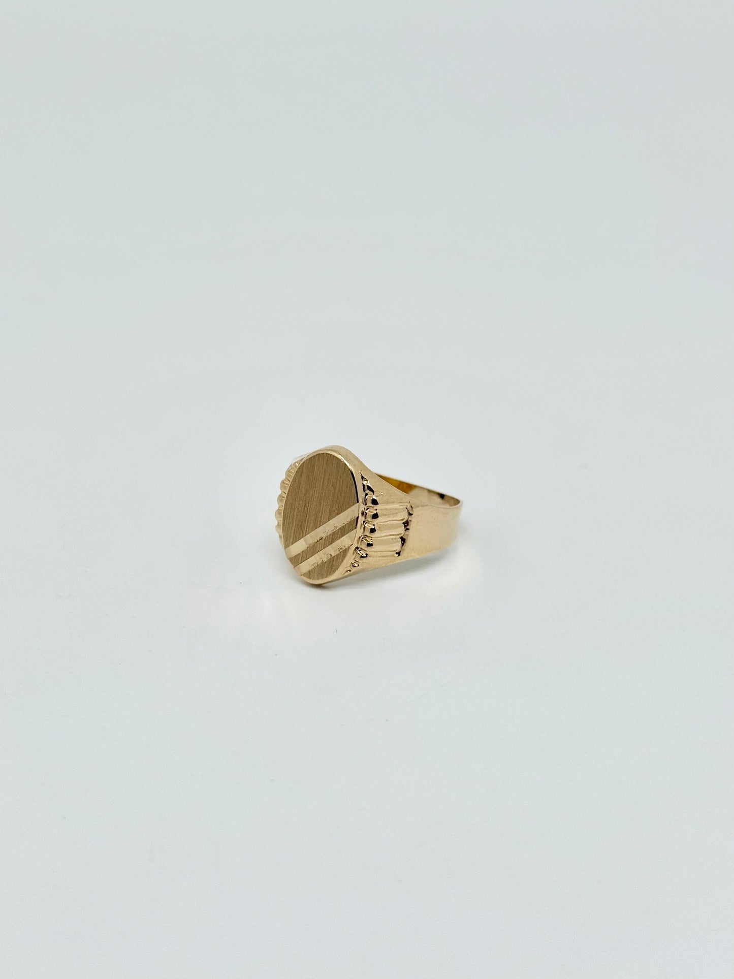 Bague homme en or jaune