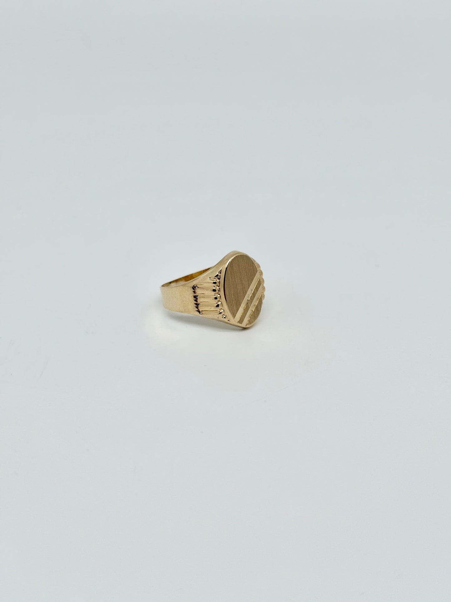 Bague homme en or jaune
