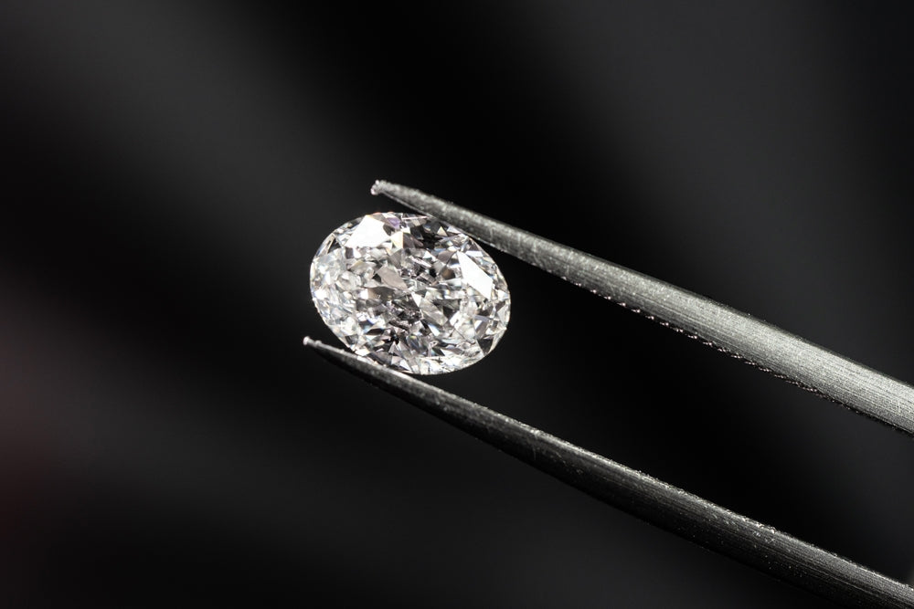 Witgouden ring 'Ovaal briljant'