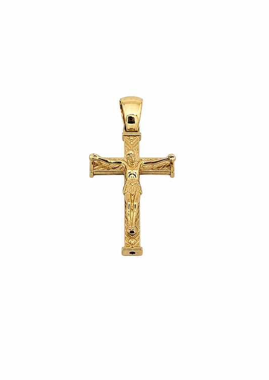 Gouden kruishanger van 18K/750 geelgoud