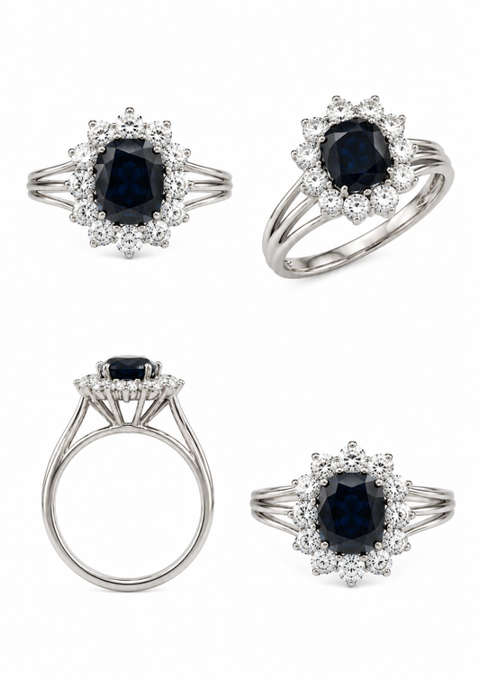 Vintage : Bague Platinum