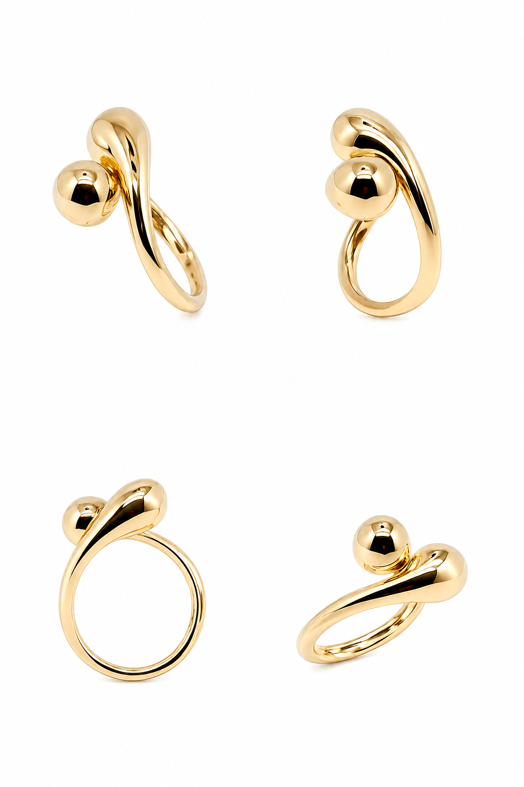 18-carat yellow gold ring (750/1000), 3.95 g
