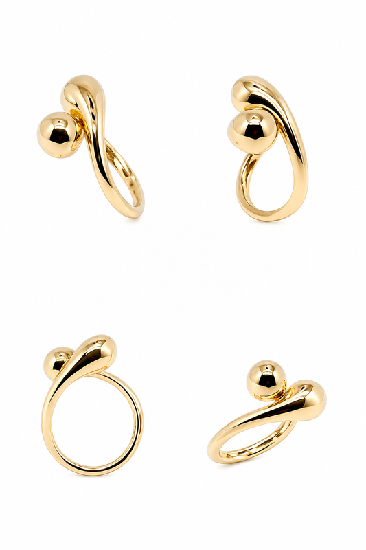 Ring van 18 karaat geelgoud (750/1000), 3,95 g