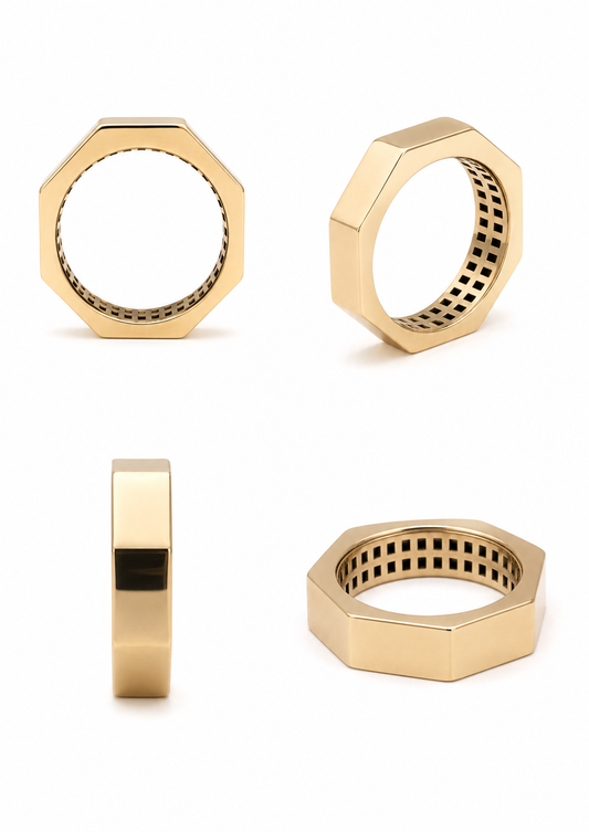 18-karaats/750 geelgouden ring
