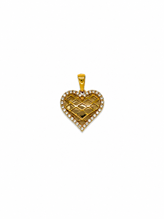 18k/750 gouden hartjes hanger