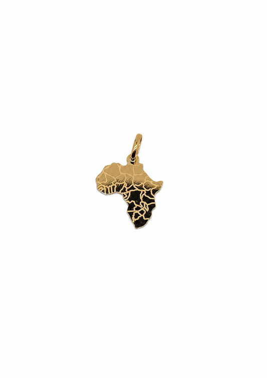 Gouden Afrika hanger 18k/750