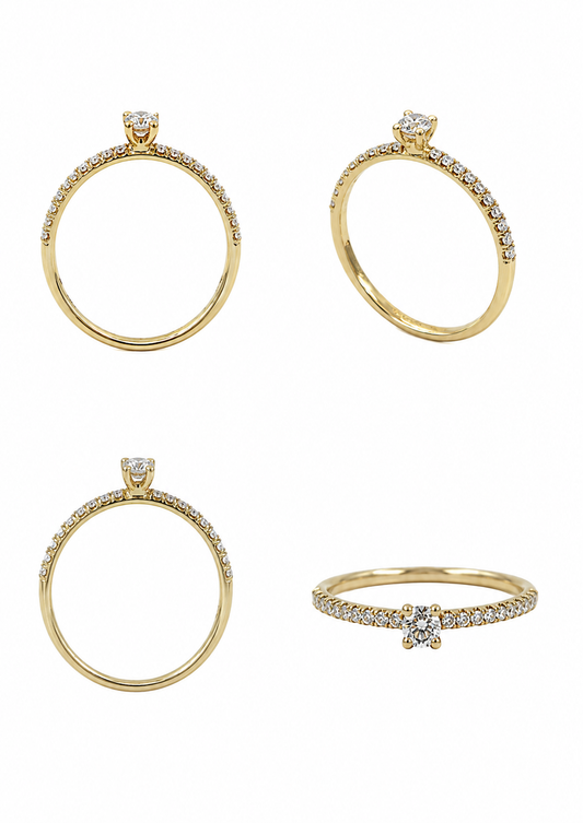 Verlovingsring, natuurlijke diamant