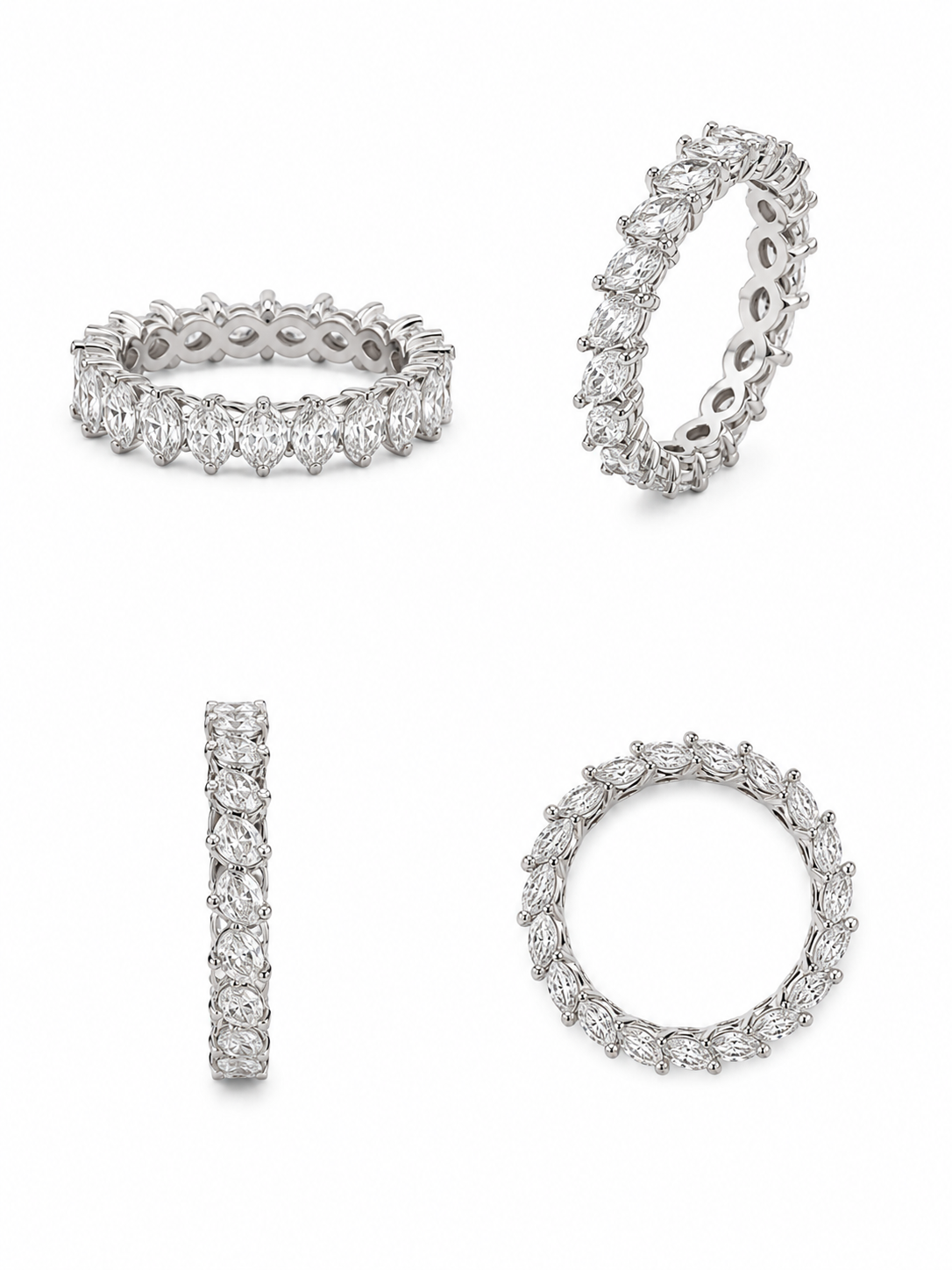 Bague eternel diamants ' Marquise cut '