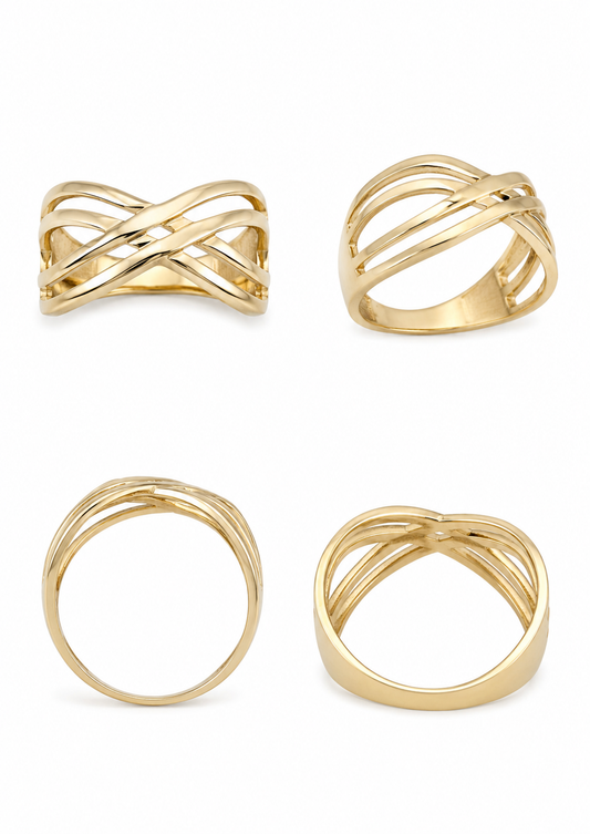 18k/750 geelgouden ring