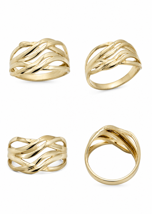 Ring van 18k/750 geelgoud