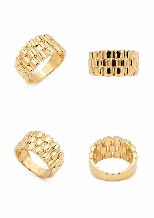Geelgouden ring, 18k/750