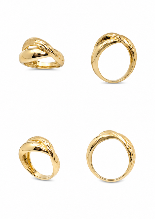 Geelgouden ring, 18k/750