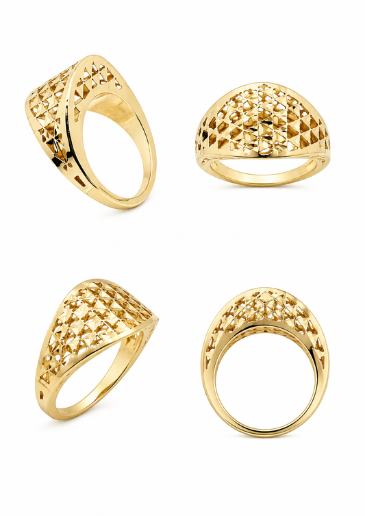Geelgouden ring, 18K/750