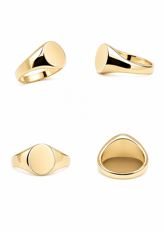 18k/750 geelgouden ring