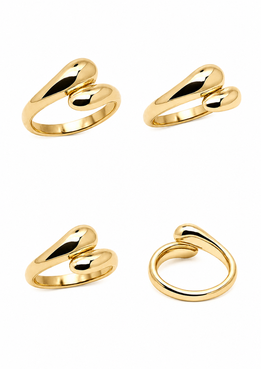 18k/750 geelgouden ring