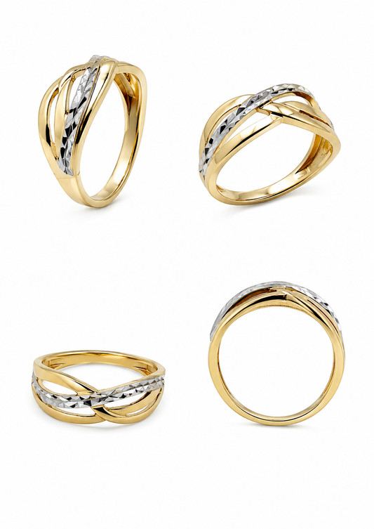 Ring geel-/witgoud 2,54 g