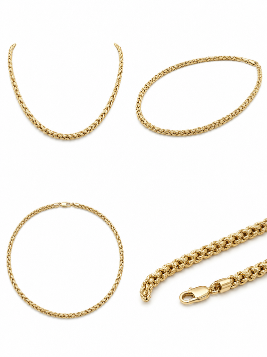 Ketting van geelgoud, 18 karaat/750, 9,16 g, 50 cm.